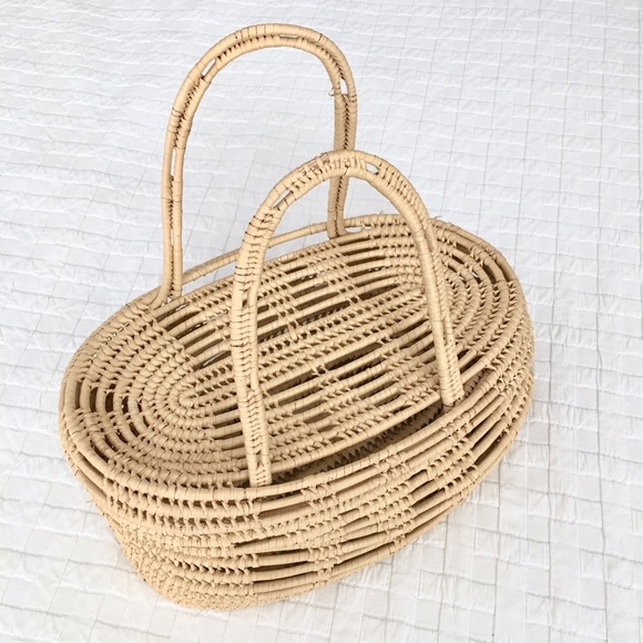 Handbags - Vintage Straw Birkin Style Bag